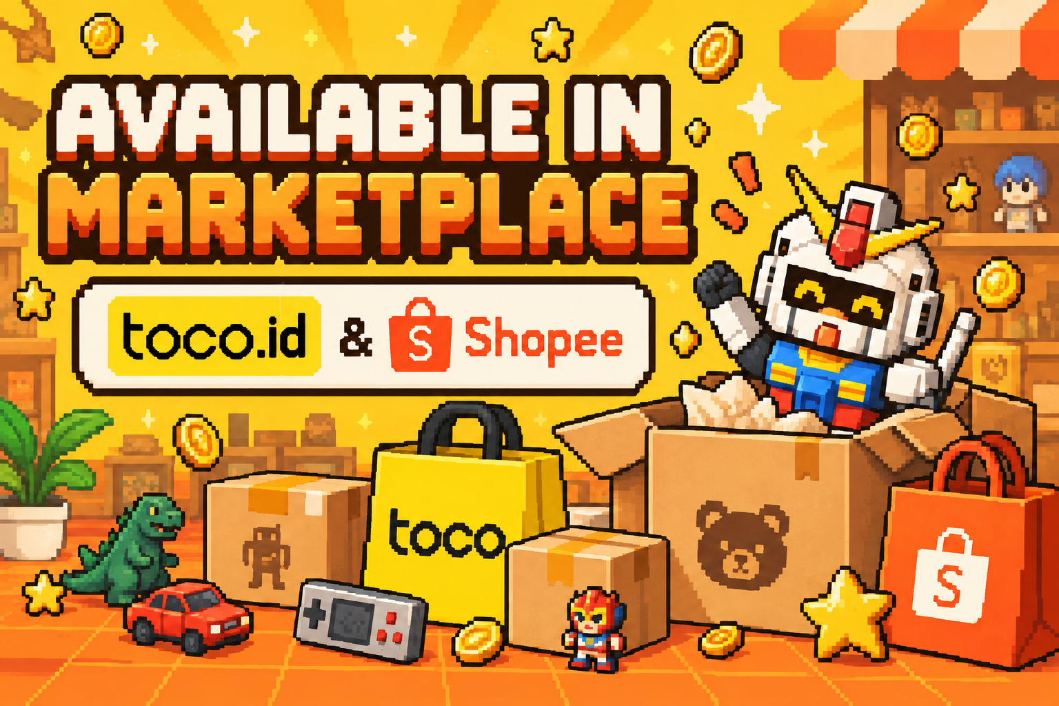 Available in marketplace — toco & Shopee